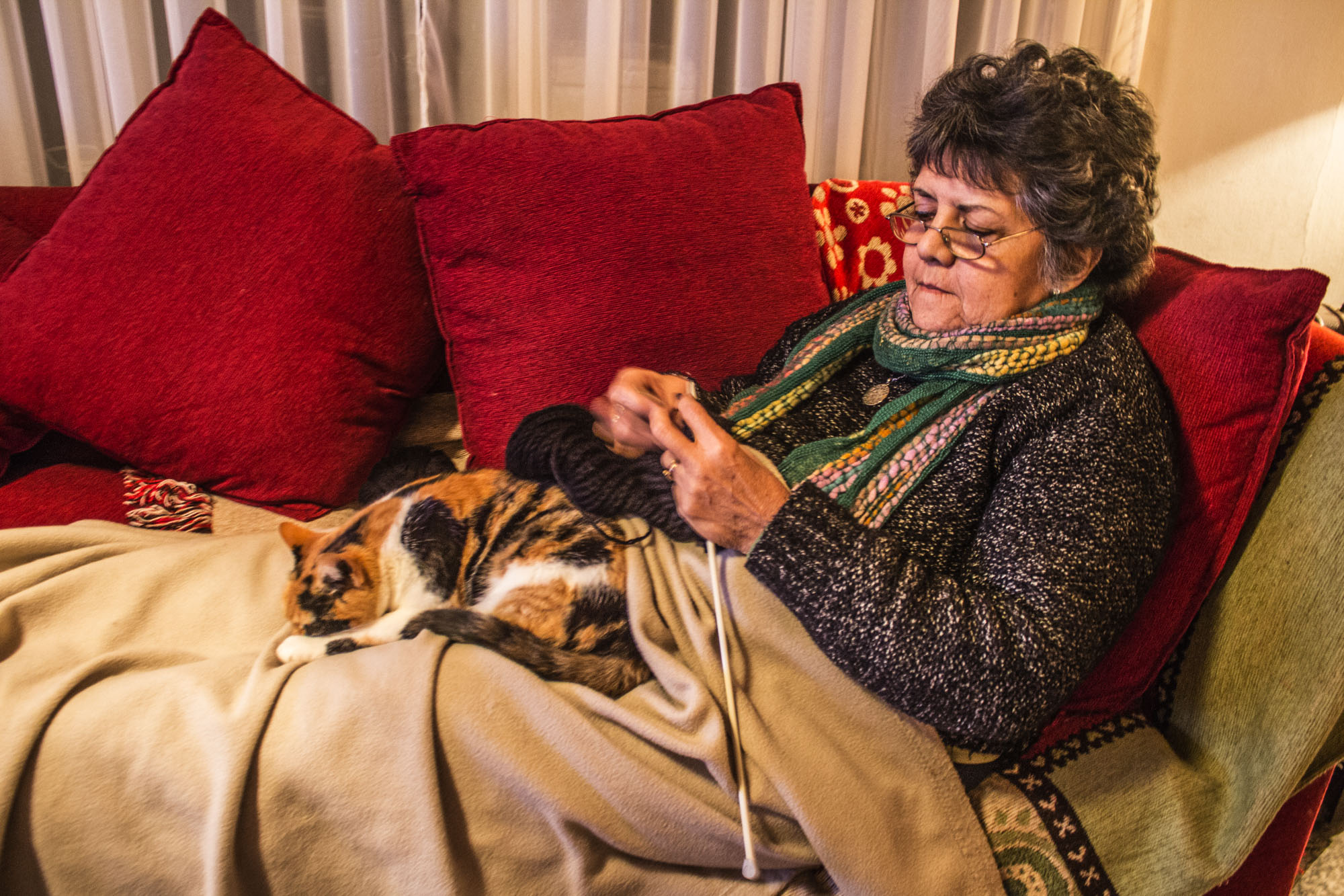 Abuela Tejiendo -Invierno de 2017 TXT ALT